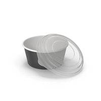 Black Food Cup Opened PNG & PSD Images