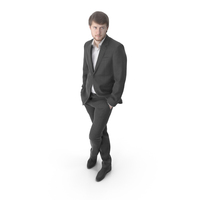 James Business Standing - 3D Human Model PNG & PSD Images