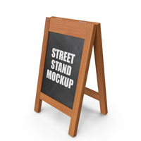 Wooden Street Stand PNG & PSD Images
