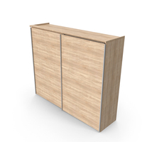 Wardrobe Cabinet with Sliding Doors PNG & PSD Images
