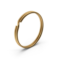 Ring Key Holder Gold PNG & PSD Images
