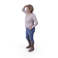3D Human Model Casual Standing People PNG & PSD Images