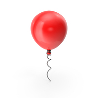 Ballon红色PNG和PSD图像
