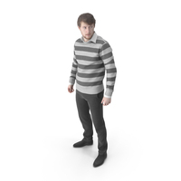 James Casual Standing - 3D Human Model PNG & PSD Images