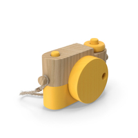 Retro Wooden Camera Toy PNG & PSD Images