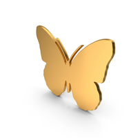 Golden Butterfly Wall Design PNG & PSD Images