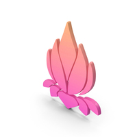 Pink Lotus Flower Symbol PNG & PSD Images