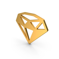 Golden Diamond Logo PNG & PSD Images