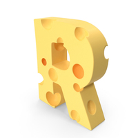 Cheese Letter R PNG & PSD Images