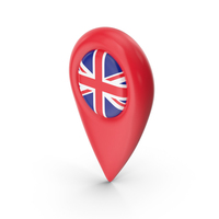 The United Kingdom of Great Britain and Northern Ireland Travel Pin PNG & PSD Images