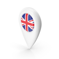 The United Kingdom Of Great Britain White Travel Pin PNG & PSD Images