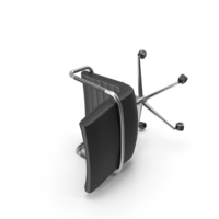 Fallen Black Office Chair PNG & PSD Images