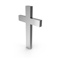 Silver Christian Cross PNG & PSD Images