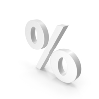 White Percentage Icon PNG & PSD Images