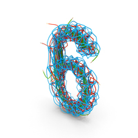 Color Wire Number 6 PNG & PSD Images