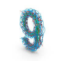 Color Wire Number 9 PNG & PSD Images