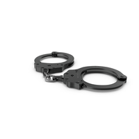 Handcuffs Short Chain Black Metal PNG & PSD Images