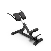 Hyperextension Bench Black PNG & PSD Images