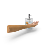 Lotion Dispenser with Female Hand PNG & PSD Images
