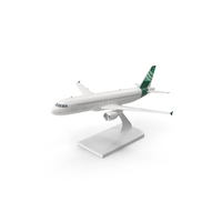 Low Wing Jet Airliner Scale Model with Stand PNG & PSD Images