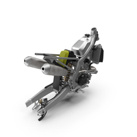 Motocross Motorcycle Engine And Frame PNG & PSD Images