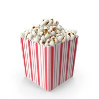 Paper Popcorn Container PNG & PSD Images