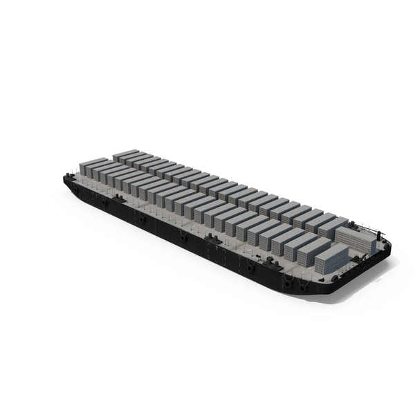 Pontoon Barge Loaded Concrete Slab PNG & PSD Images