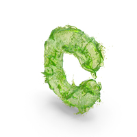 Energy Drink Splash Small Letter C PNG & PSD Images