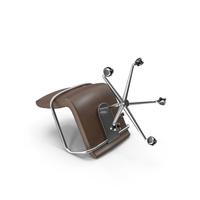 Fallen Brown Office Chair PNG & PSD Images