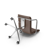 Brown Fallen Office Chair PNG & PSD Images