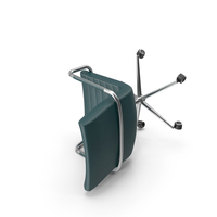 Green Fallen Office Chair PNG & PSD Images