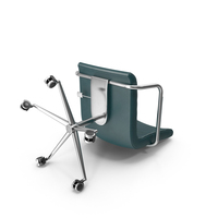 Green Fallen Office Chair PNG & PSD Images