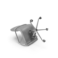 Grey Fallen Office Chair PNG & PSD Images
