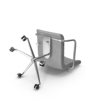 Fallen Grey Office Chair PNG & PSD Images