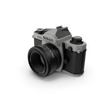 35毫米胶片摄像头Nikon FM2 PNG和PSD图像