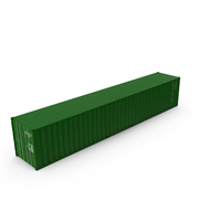 48 ft Shipping ISO Container Green PNG & PSD Images