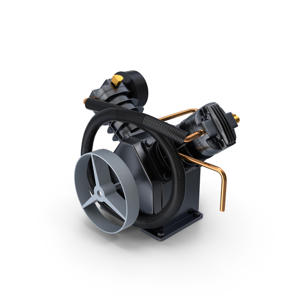 Twin Cylinder Air Compressor Pump PNG & PSD Images