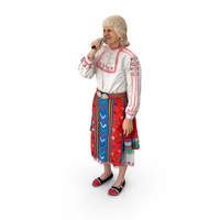 Old Lady Speaking In Microphone PNG & PSD Images