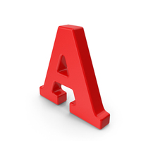 Red Capital Letter A PNG & PSD Images