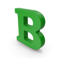 Green Capital Letter B PNG & PSD Images