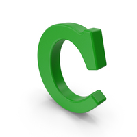 Green Capital Letter C PNG & PSD Images