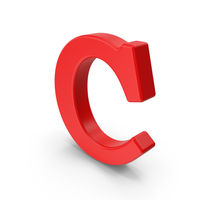 Red Capital Letter C PNG & PSD Images