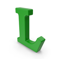 Green Capital Letter L PNG & PSD Images