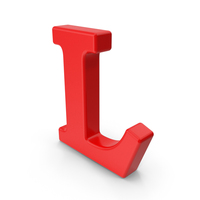 Red Capital Letter L PNG & PSD Images