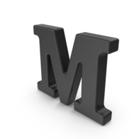 Black Capital Letter M PNG & PSD Images