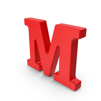 Red Capital Letter M PNG & PSD Images