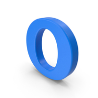 Blue Capital Letter O PNG & PSD Images