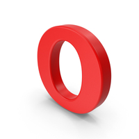 Red Capital Letter O PNG & PSD Images
