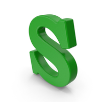 Green Capital Letter S PNG & PSD Images