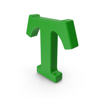 Green Capital Letter T PNG & PSD Images